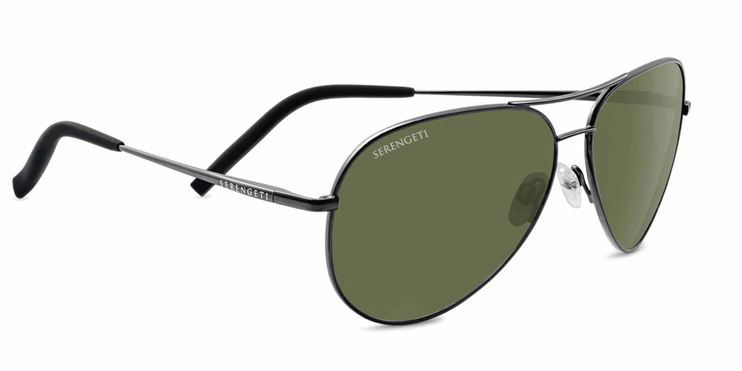 FlightSunglasses Serengeti Carrara 8294 <span>- Shiny Dark Gunmetal, Polarized 555nm, Photochromic Lenses</span>