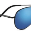FlightSunglasses Serengeti Carrara 8295 <span>- Satin Black, Polarized 555nm (Blue), Photochromic Lenses</span>