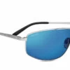 FlightSunglasses Modugno 8409 <span>Satin Silver, Polarized, 555nm Blue, Photochromic Lenses</span>