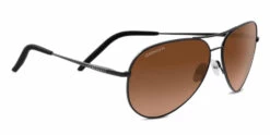 FlightSunglasses Serengeti Carrara 8453 <span>- Satin Dark Gun Non Polarized Drivers Gradient Photochromic Lenses</span>