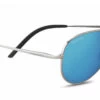 FlightSunglasses Serengeti Carrara Small 8553 <span>Shiny Silver, Polarized 555nm Blue Photochromic Lenses</span>