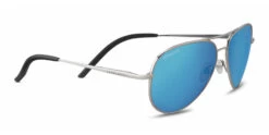 FlightSunglasses Serengeti Carrara Small 8553 <span>Shiny Silver, Polarized 555nm Blue Photochromic Lenses</span>