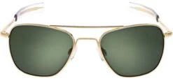 FlightSunglasses Randolph Aviator Sunglasses<span>- 23K Gold, AGX Green Lenses</span>