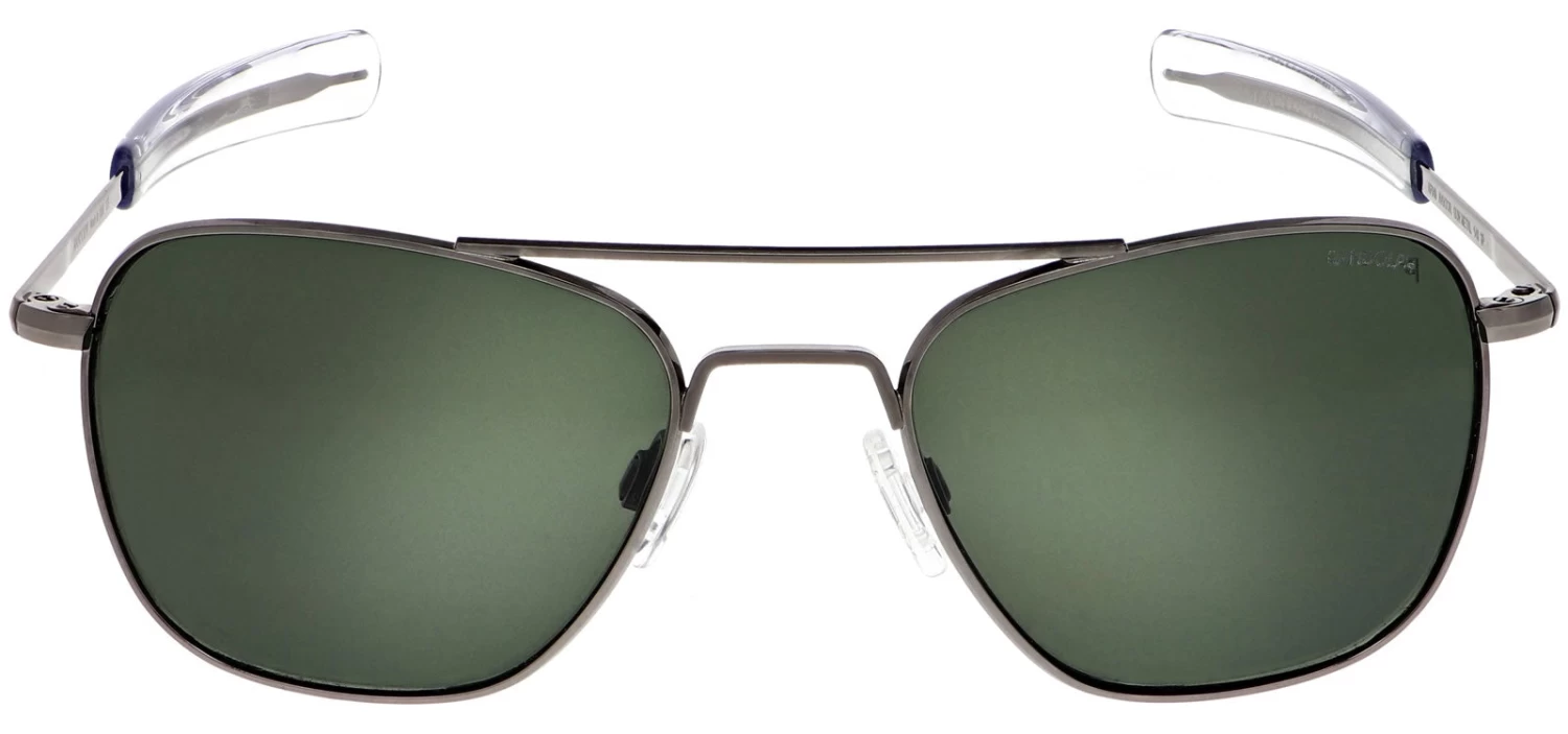 FlightSunglasses Randolph Aviator Sunglasses<span>- Gunmetal, AGX Green Lenses</span> - Image 11