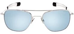 FlightSunglasses Randolph Aviator White Gold Sunglasses<span>- Blue Hydro & Polarized AGX</span>