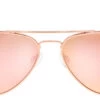 FlightSunglasses Randolph Concorde Single Vision Prescription Sunglasses<span> -Rose Gold</span>