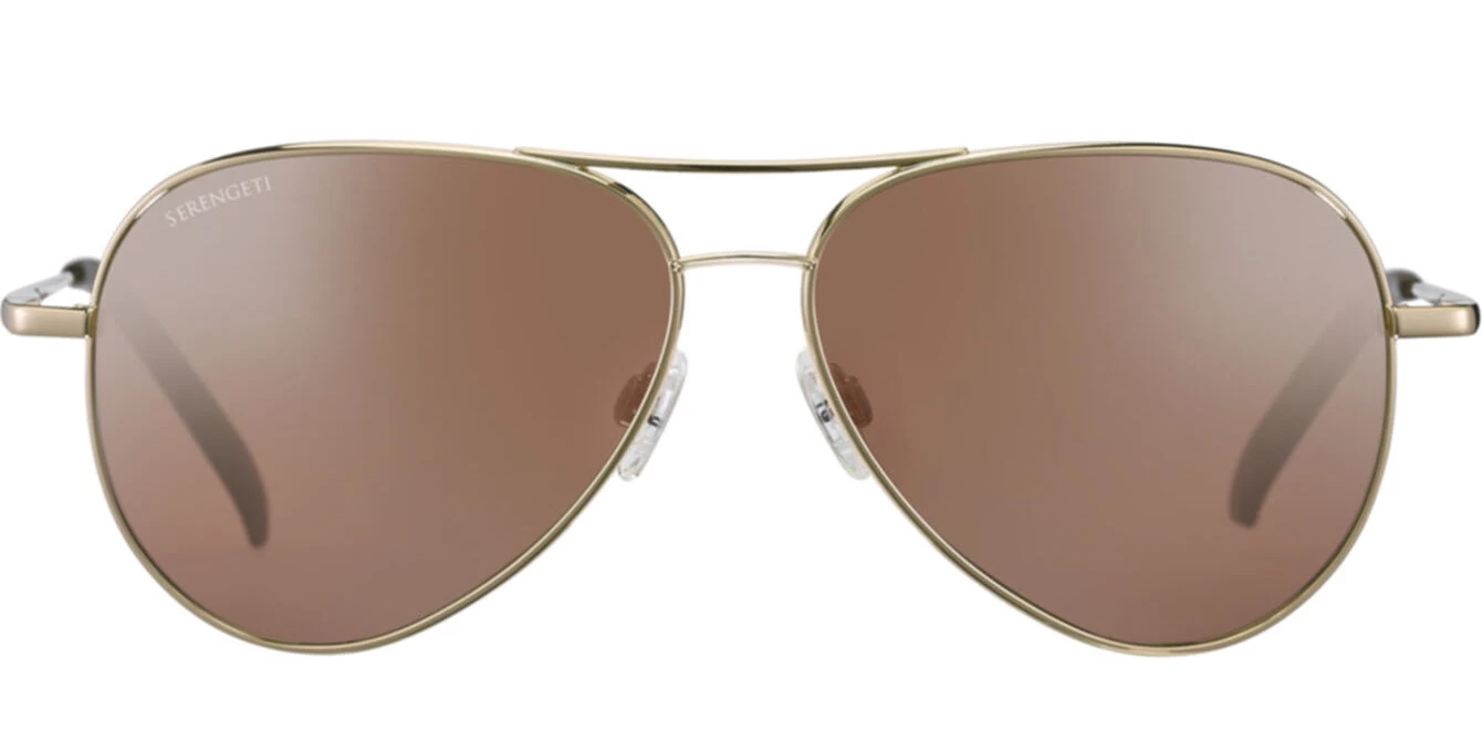 FlightSunglasses Serengeti Carrara Small 8551 <span>Shiny Bold Gold Polarized Drivers Gold Photochromic Lenses</span> - Image 3