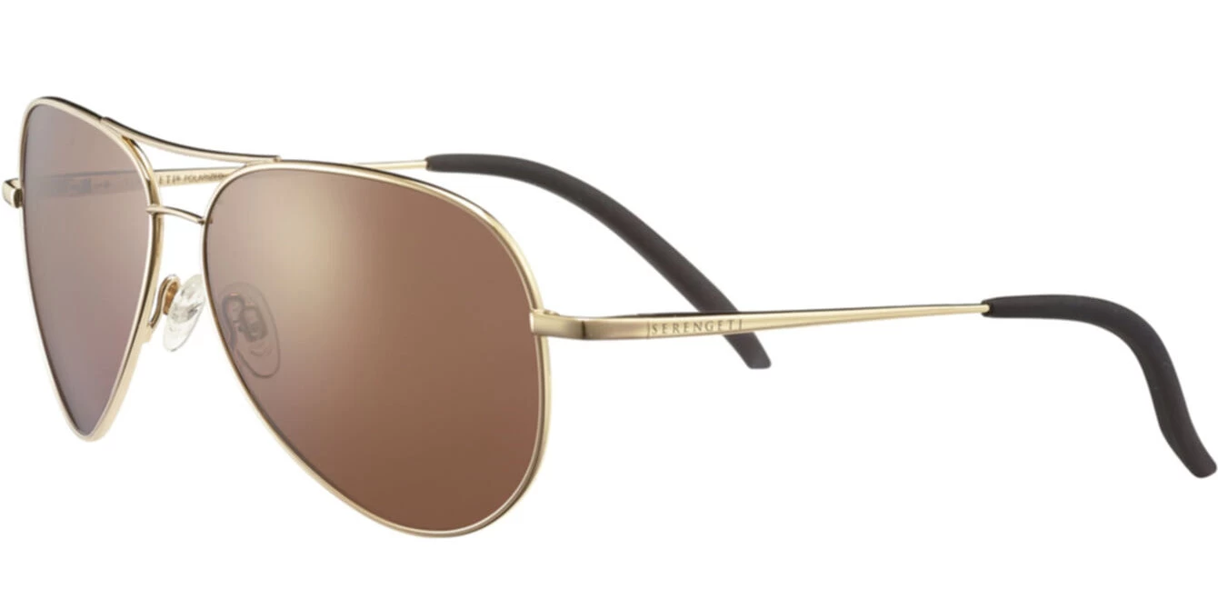 FlightSunglasses Serengeti Carrara 8546 <span>- Shiny Bold Gold, Polarized Drivers Photochromic Lenses</span> - Image 3
