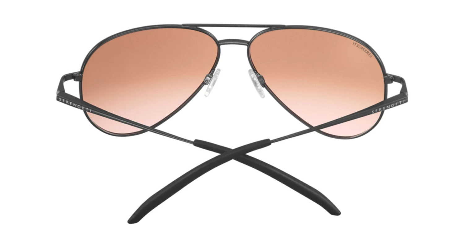 FlightSunglasses Serengeti Carrara 8453 <span>- Satin Dark Gun Non Polarized Drivers Gradient Photochromic Lenses</span> - Image 4