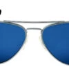 FlightSunglasses Randolph Concorde Sunglasses<span>- Matte Chrome, Blue Sky Flash Mirror PC Lenses</span>