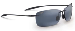FlightSunglasses Maui Jim Lighthouse 423 Sunglasses<span>- Gloss Black With Polarized Neutral Grey Lens</span>