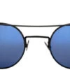 FlightSunglasses Randolph P3 Shadow Sunglasses PB010<span>- Matte Black, Blue Sky Flash Mirror Lenses</span>