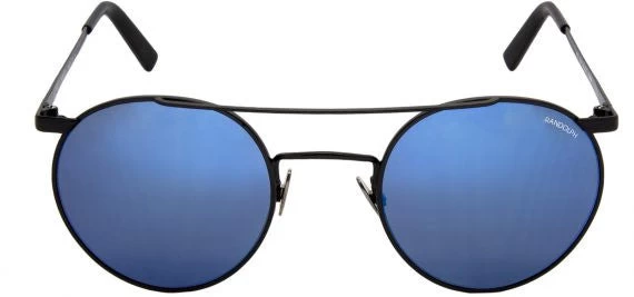 FlightSunglasses Randolph P3 Shadow Sunglasses PB010<span>- Matte Black, Blue Sky Flash Mirror Lenses</span>