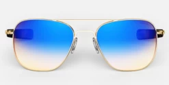 FlightSunglasses Randolph Aviator 23K Gold Sunglasses<span>-Northern Lights</span>