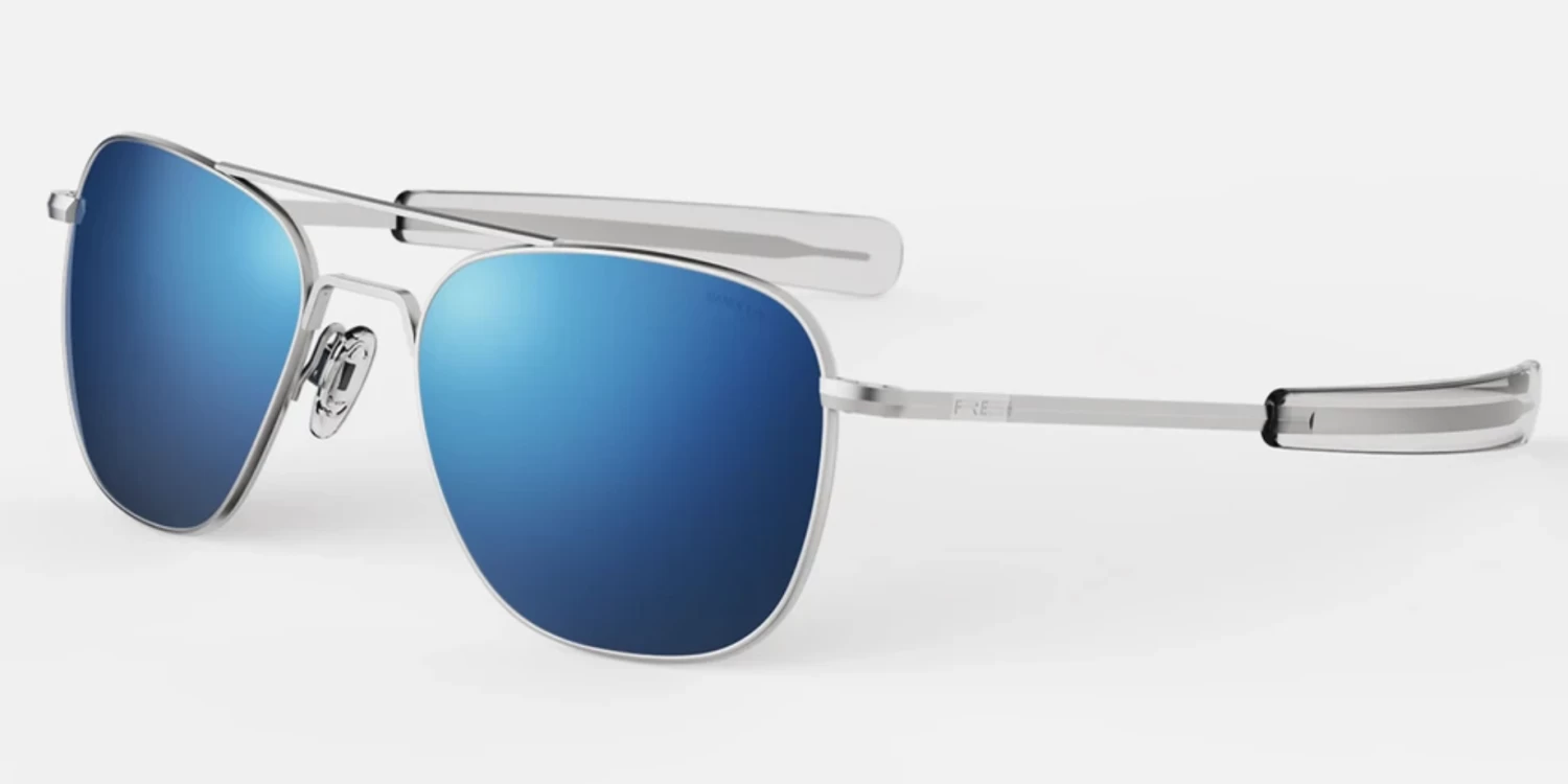 FlightSunglasses Randolph Aviator Single Vision Prescription Sunglasses<span> -Atlantic & Cobalt Blue</span> - Image 2