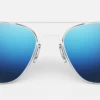 FlightSunglasses Randolph Aviator Single Vision Prescription Sunglasses<span> -Atlantic & Cobalt Blue</span>