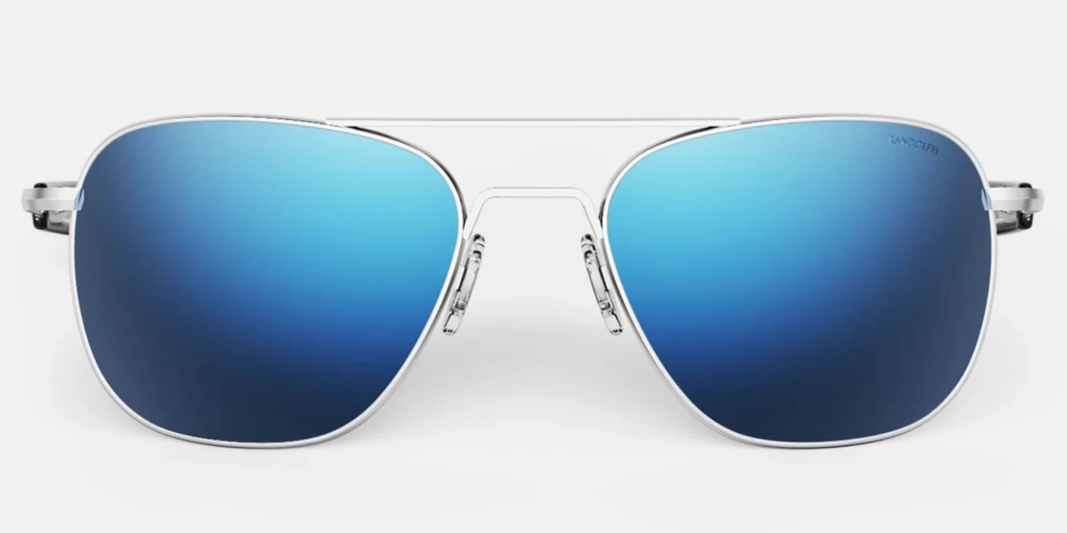 FlightSunglasses Randolph Aviator Single Vision Prescription Sunglasses<span> -Atlantic & Cobalt Blue</span>