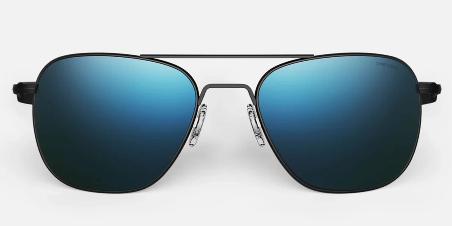 FlightSunglasses Randolph Aviator Single Vision Prescription Sunglasses<span> -Atlantic & Cobalt Blue</span> - Image 8