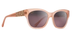 FlightSunglasses Maui Jim Monstera Leaf 747 Sunglasses<span>- Guava Pink With 24K Rose Gold, Maui Rose Polarized Lens</span>