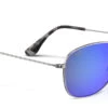 FlightSunglasses Maui Jim CLIFF HOUSE 247 Sunglasses<span>- Silver With Polarized Blue Hawaii Lens</span>