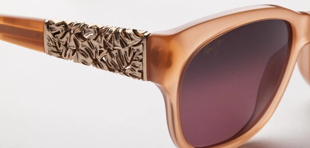 FlightSunglasses Maui Jim Monstera Leaf 747 Sunglasses<span>- Guava Pink With 24K Rose Gold, Maui Rose Polarized Lens</span> - Image 4