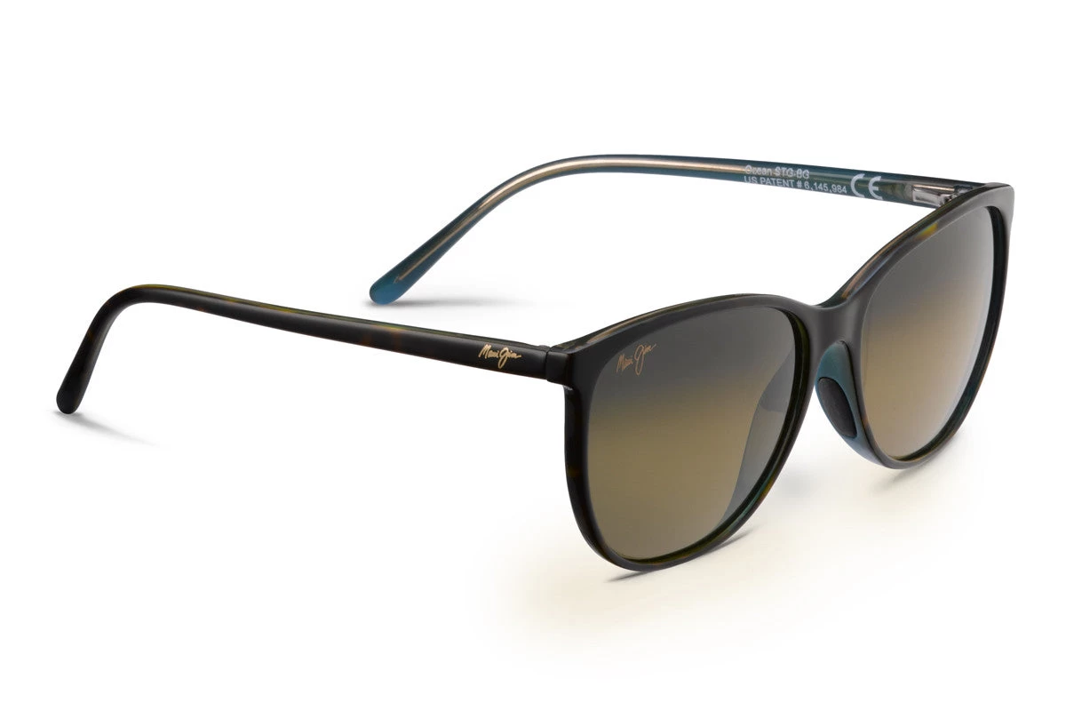 FlightSunglasses Maui Jim Ocean 723 Sunglasses<span>- Tortoise Peacock With Polarized HCL® Bronze Lens</span>