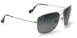 FlightSunglasses Maui Jim Cook Pines 774 Sunglasses<span>- Silver With Neutral Grey Lens</span>