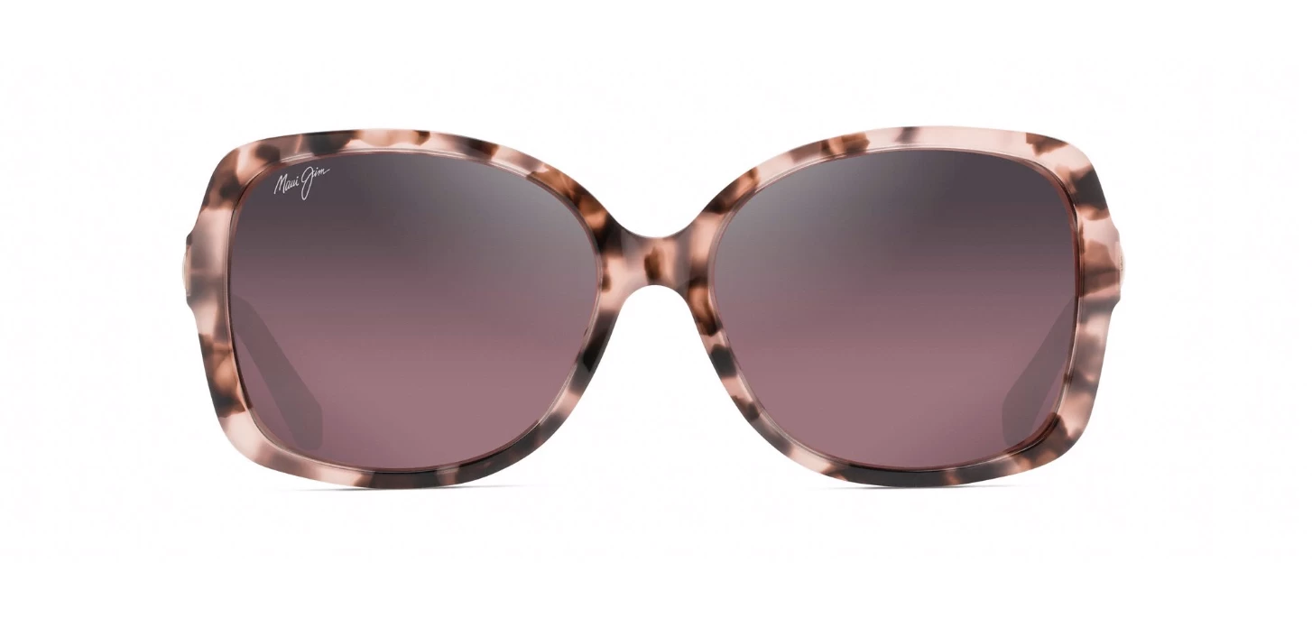 FlightSunglasses Maui Jim Melika 760 Sunglasses<span>- Pink Tortoise With Rose Gold Temples, Maui Rose Lens</span> - Image 2