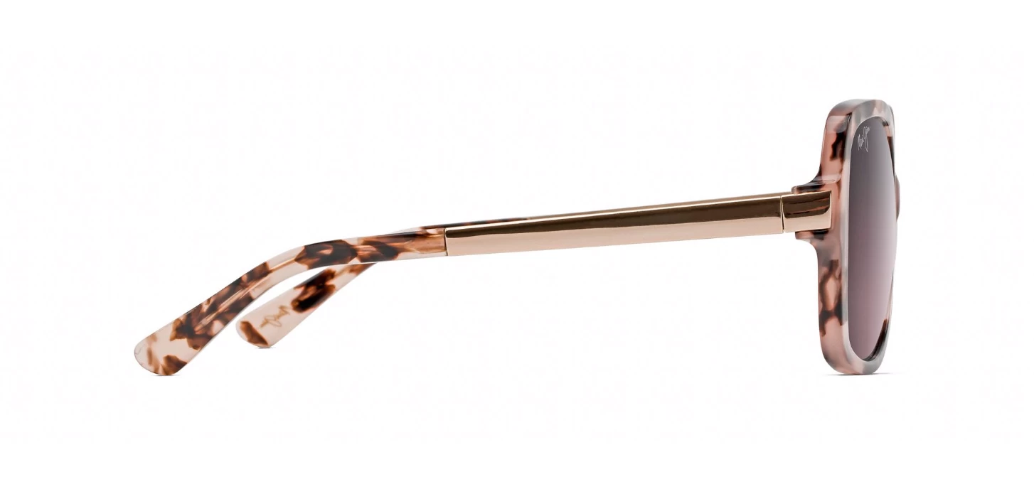 FlightSunglasses Maui Jim Melika 760 Sunglasses<span>- Pink Tortoise With Rose Gold Temples, Maui Rose Lens</span> - Image 3