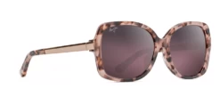 FlightSunglasses Maui Jim Melika 760 Sunglasses<span>- Pink Tortoise With Rose Gold Temples, Maui Rose Lens</span>