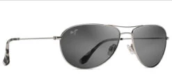 FlightSunglasses Maui Jim Sea House 772 Sunglasses<span>- Silver With Polarized Neutral Grey Lens</span>